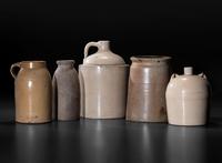Sixteen Stoneware Vessels