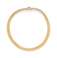 A 14 Karat Yellow Gold Necklace, Forstner,