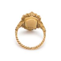 JULES & LOUIS WIESE, GOTHIC REVIVAL, YELLOW GOLD RING