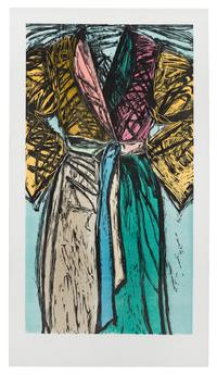 Fourteen Color Woodcut Bathrobe, 1982