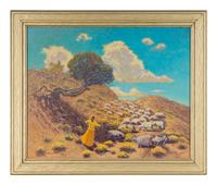 Navajo Shepherdess, Kayenta, Arizona , 1955