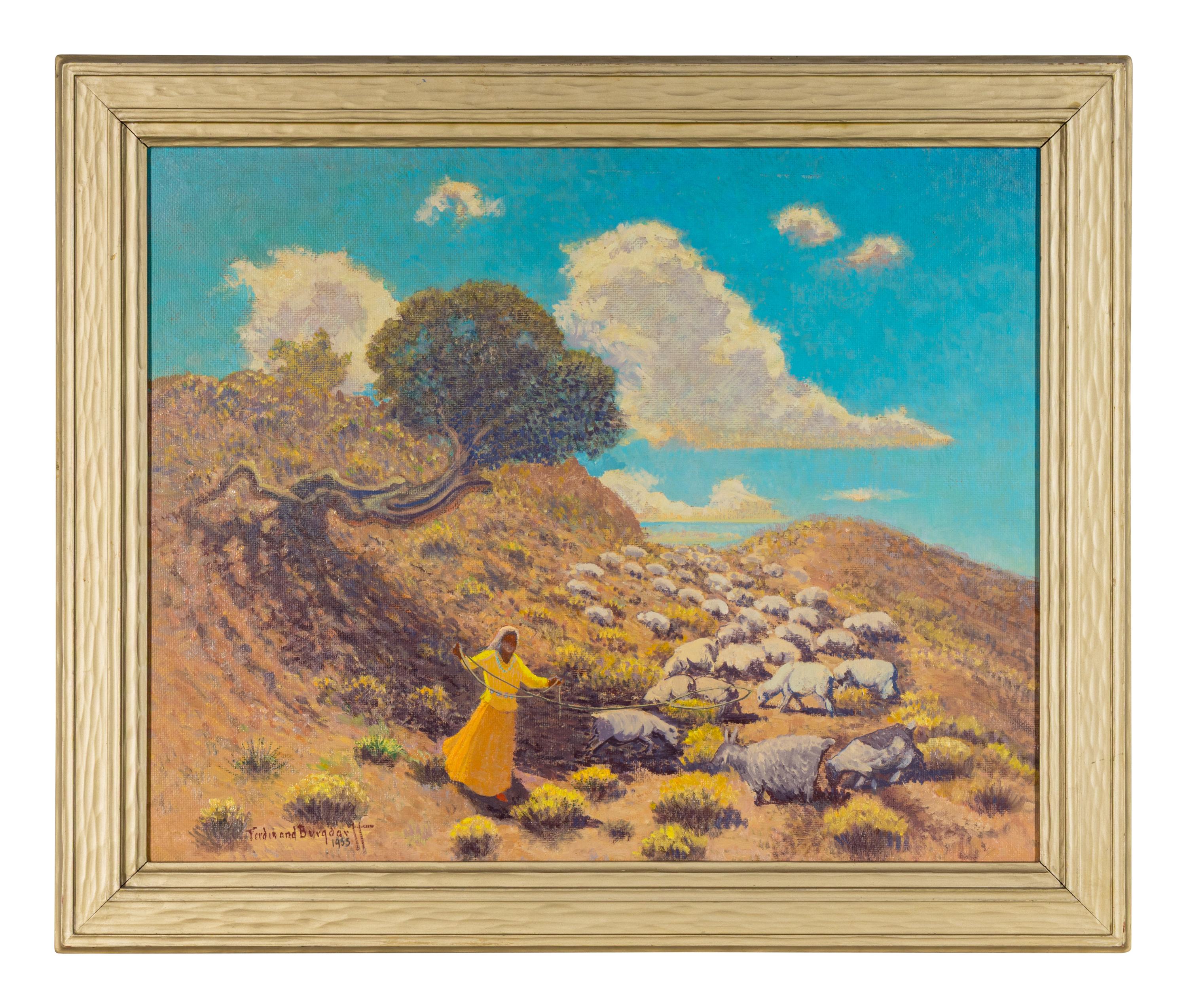 Navajo Shepherdess, Kayenta, Arizona , 1955