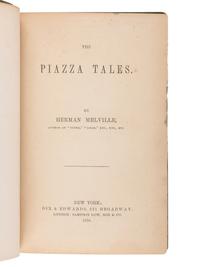 MELVILLE, Herman (1819-1891). The Piazza Tales . New York & London: Dix & Edwards, Sampson Low, Son & Co., 1856.
