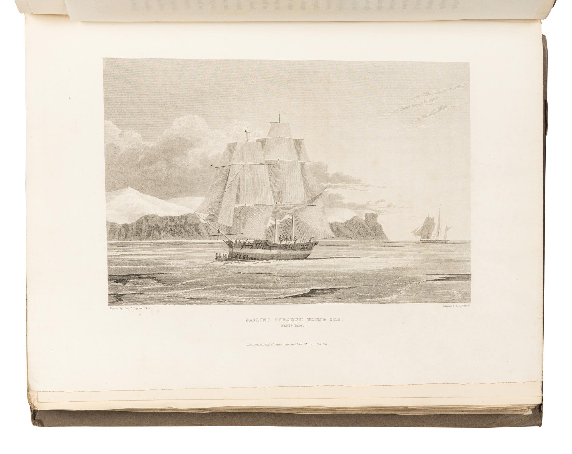 PARRY, William Edward, Sir (1790-1855). Journal of a Third Voyage for the Discovery of a North-West Passage from the Atlantic to the Pacific; Performed in the Years 1824-25, in His Majesty's Ships Hecla and Fury . London: William Clowes for John Murray, 1826.