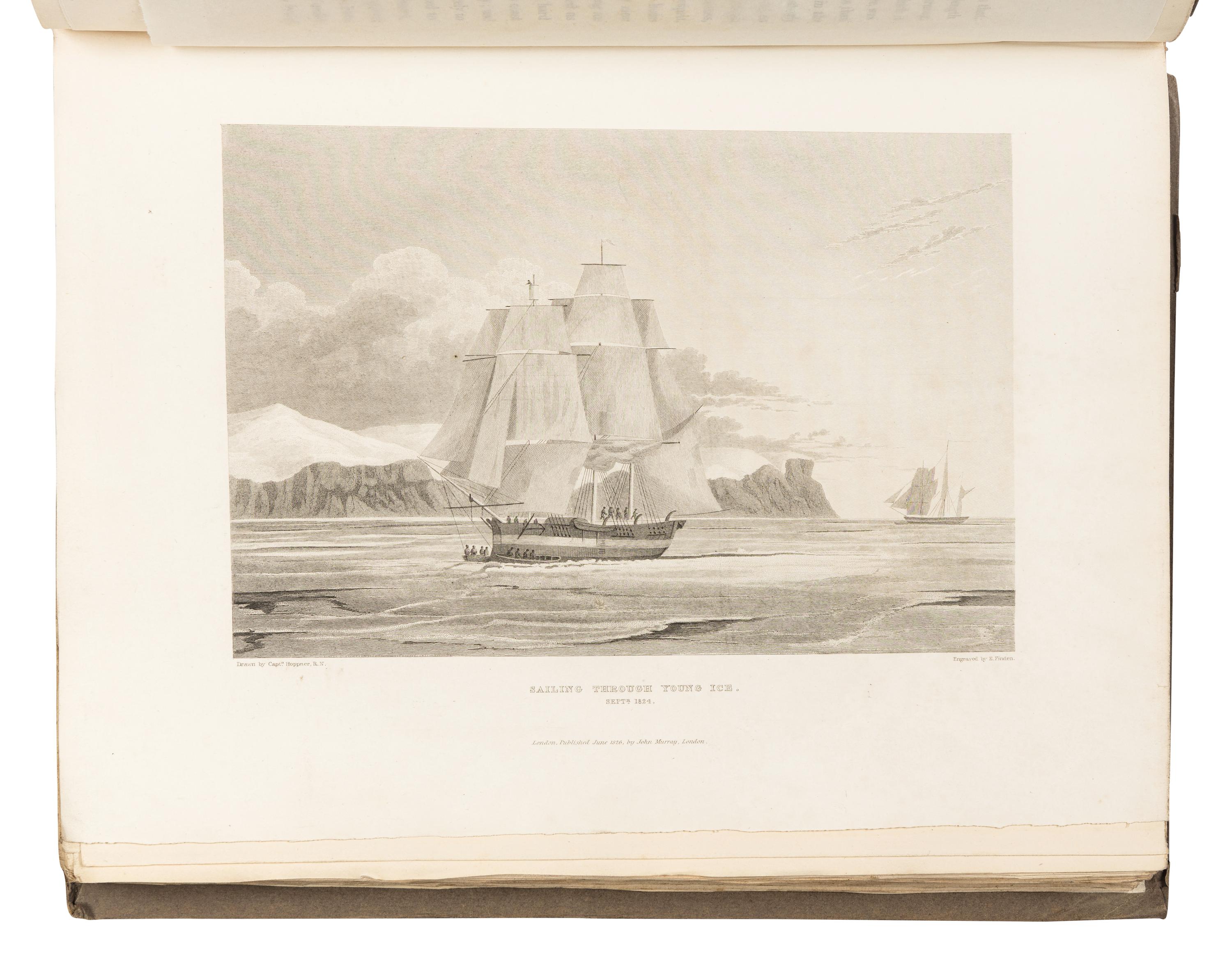 PARRY, William Edward, Sir (1790-1855). Journal of a Third Voyage for the Discovery of a North-West Passage from the Atlantic to the Pacific; Performed in the Years 1824-25, in His Majesty's Ships Hecla and Fury . London: William Clowes for John Murray, 1826.
