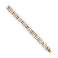 TIFFANY & CO., DIAMOND AND YELLOW GOLD BRACELET