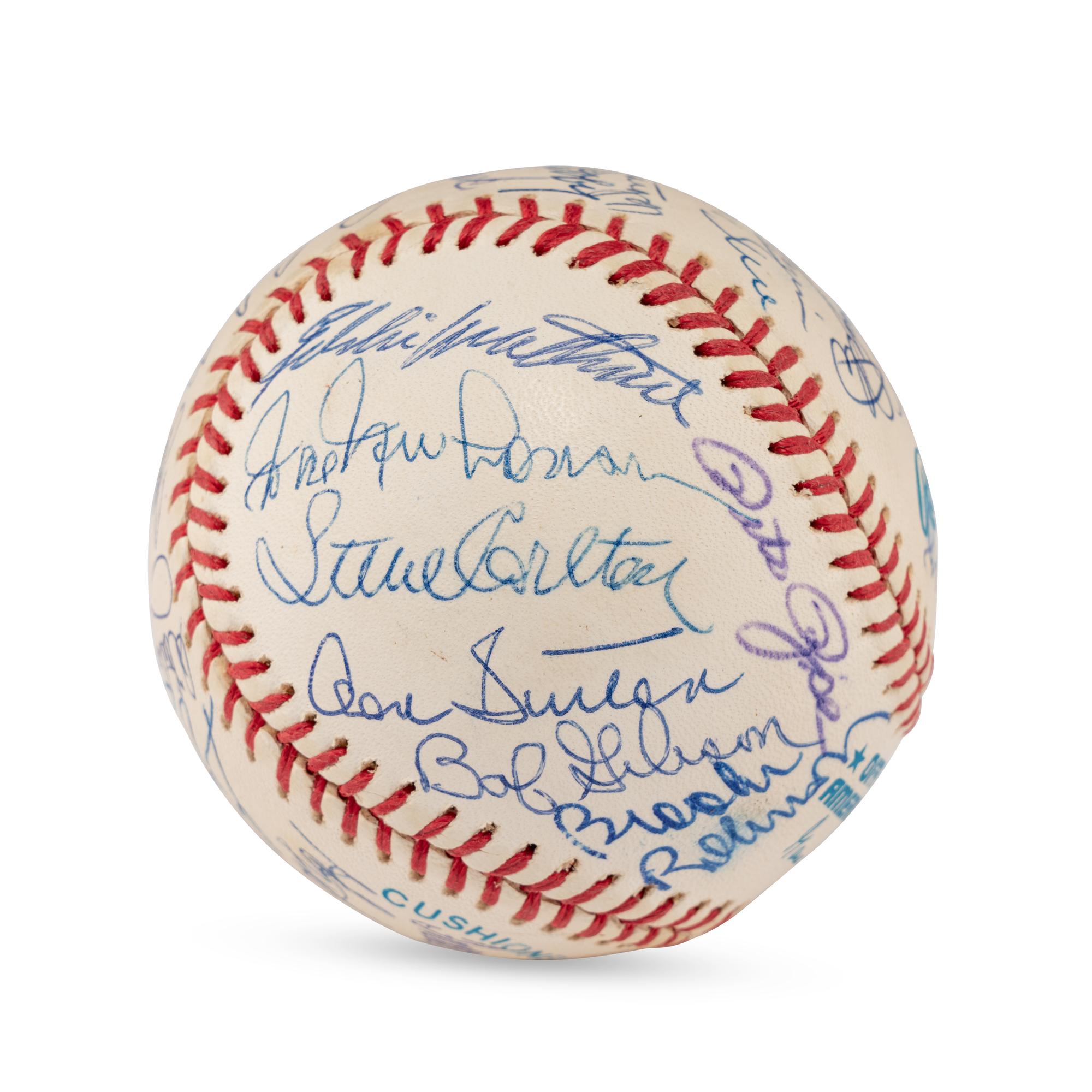 A Hall of Fame and Notables Multi Signed Autograph Baseball (Beckett Authentication Services Letter of Authenticity)