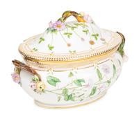 A Royal Copenhagen Flora Danica Porcelain Covered Tureen