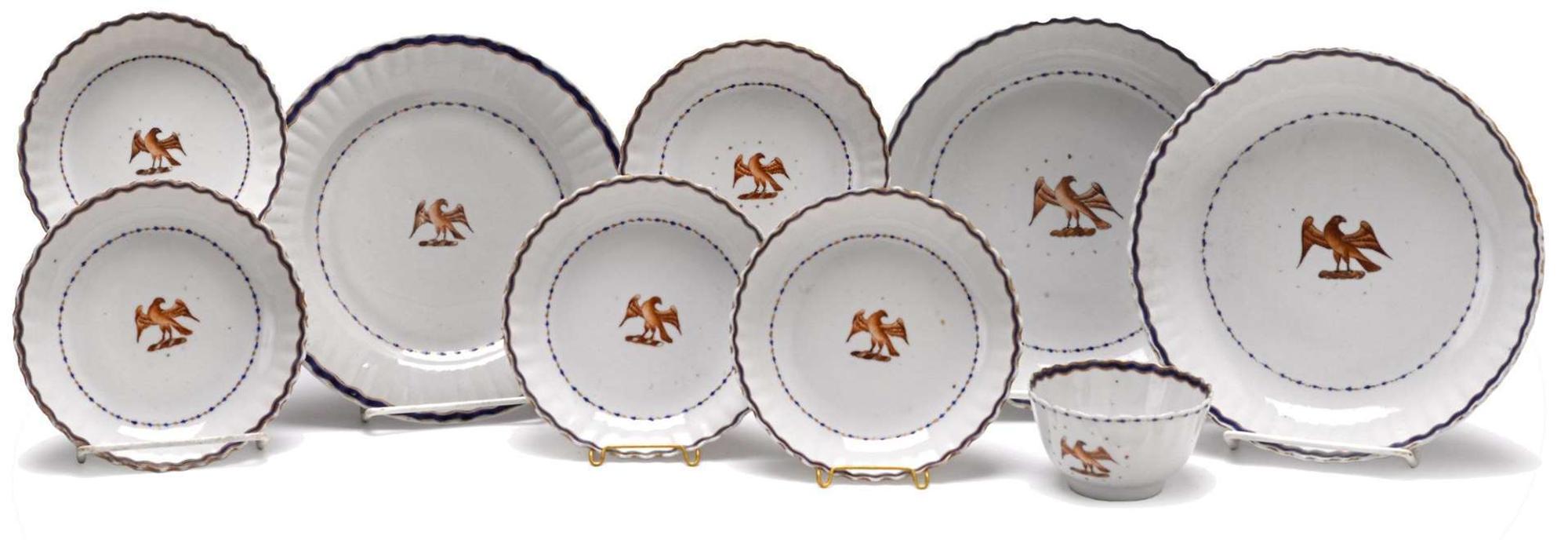 Group of Chinese Export porcelain tablewares second half 18th century and later