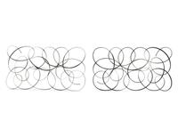 A Pair of Black Painted Metal Wall Panels after Klaus Walk