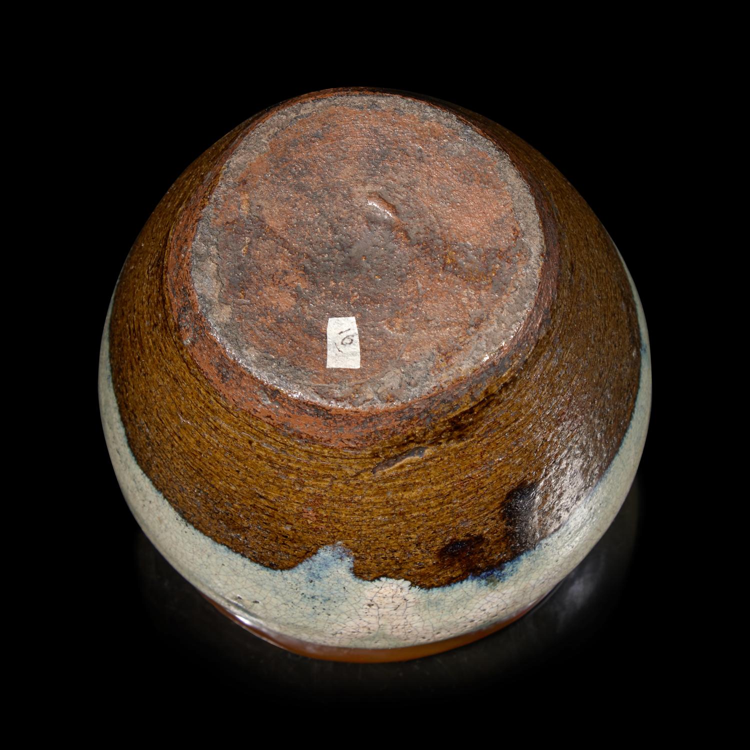 A Small Japanese Phosphatic-Glazed Water Jar Mizusashi, Probably 17th/18th Century