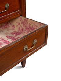 An Over-Sized Louis XVI Gilt Bronze Mounted Mahogany Semainier