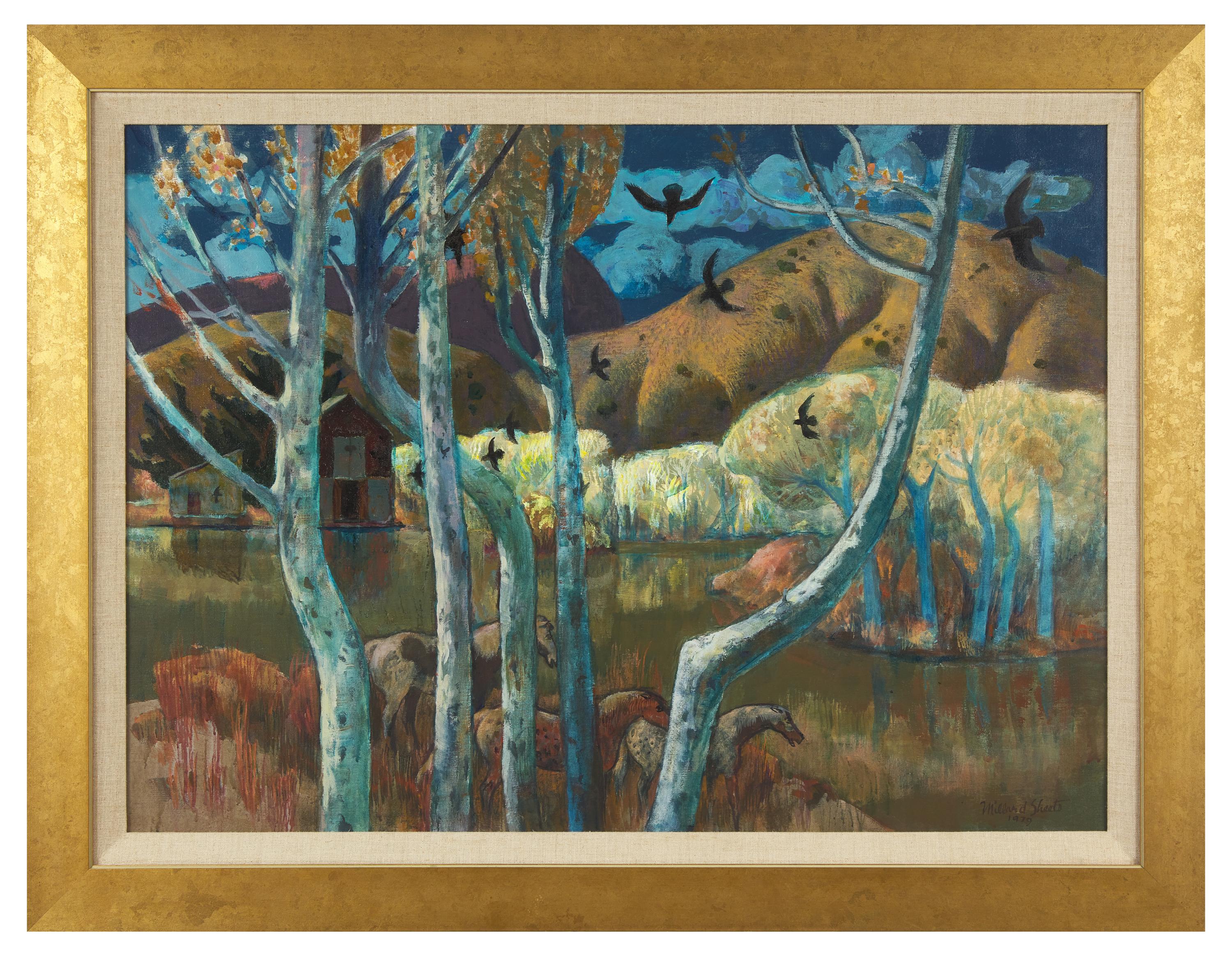 A Magical Place (Landscape with Horses and Crows) , 1979