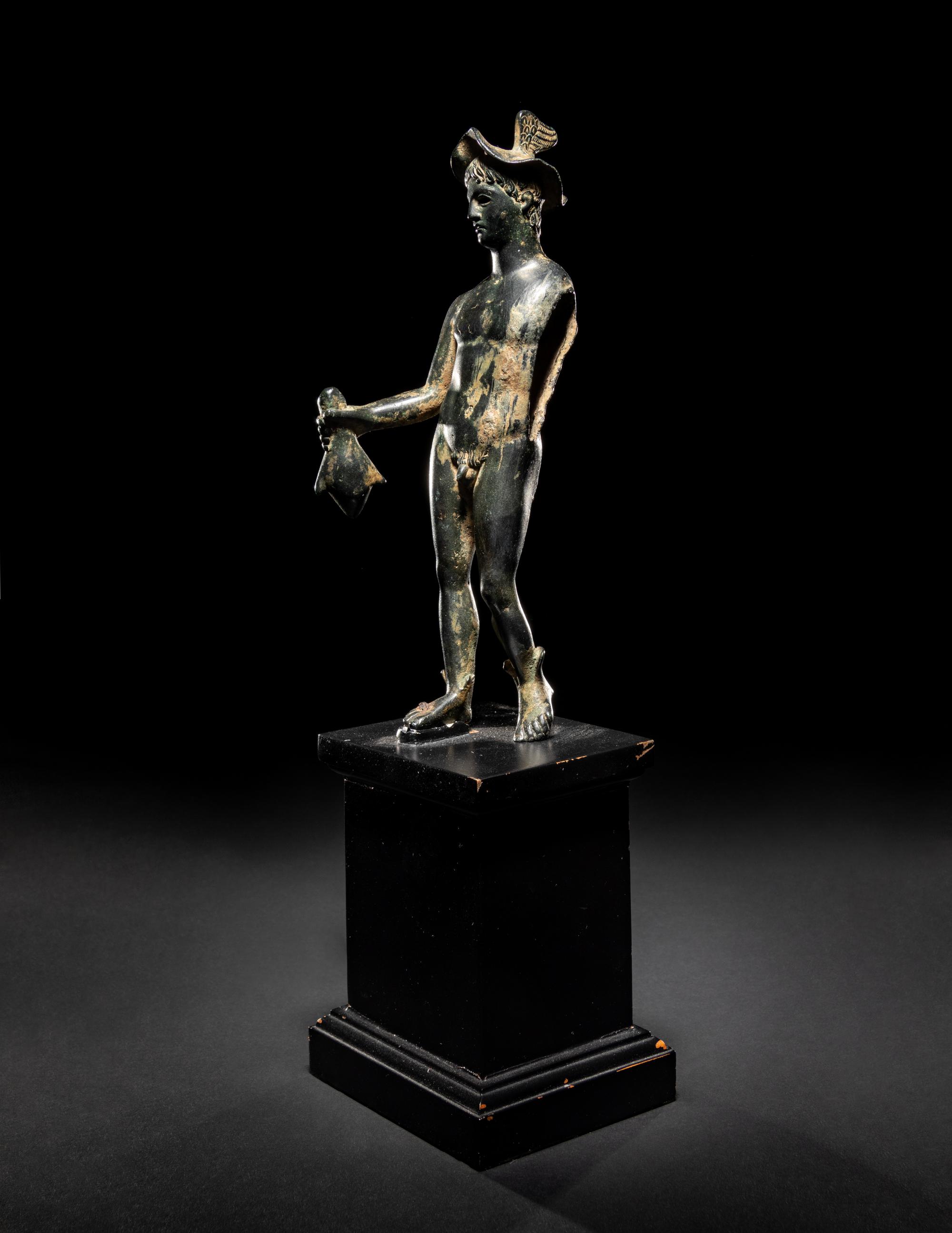 A Roman Bronze Mercury