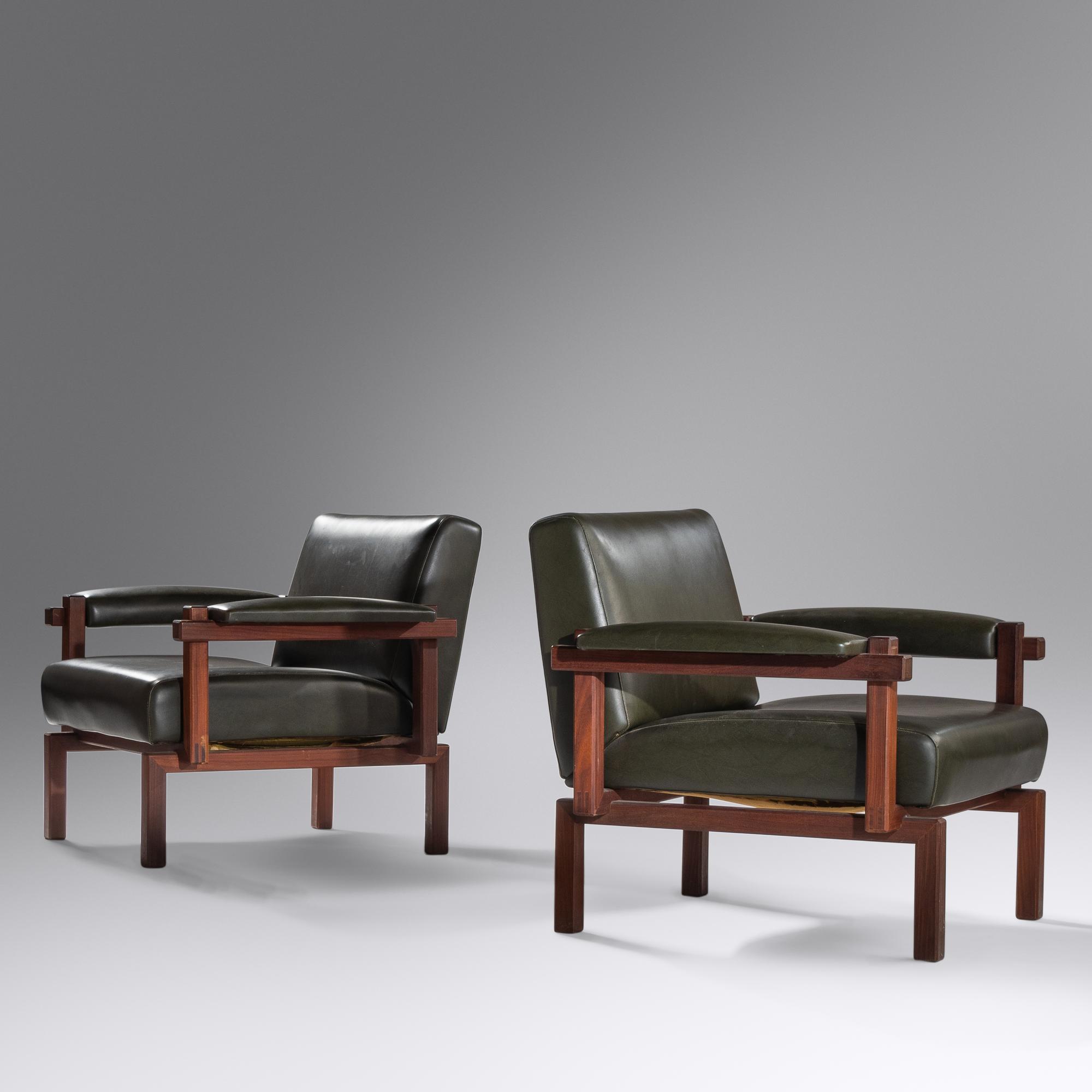 Pair of Lounge Chairs, c. 1958 Elam, Italy