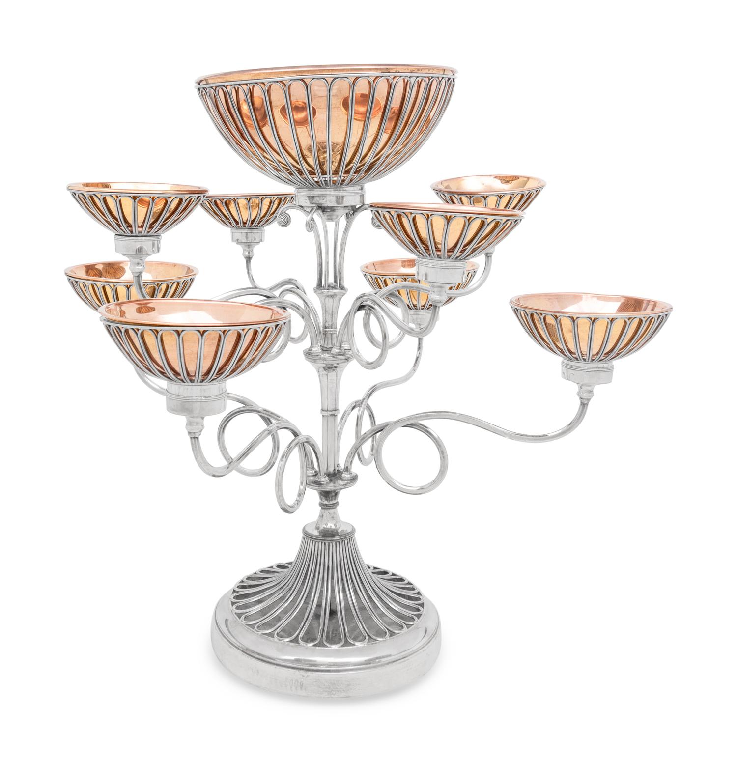 An English Silver-Plate Epergne