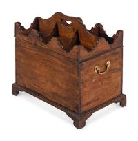 A George III Mahogany Cellarette and Bottle Caddy