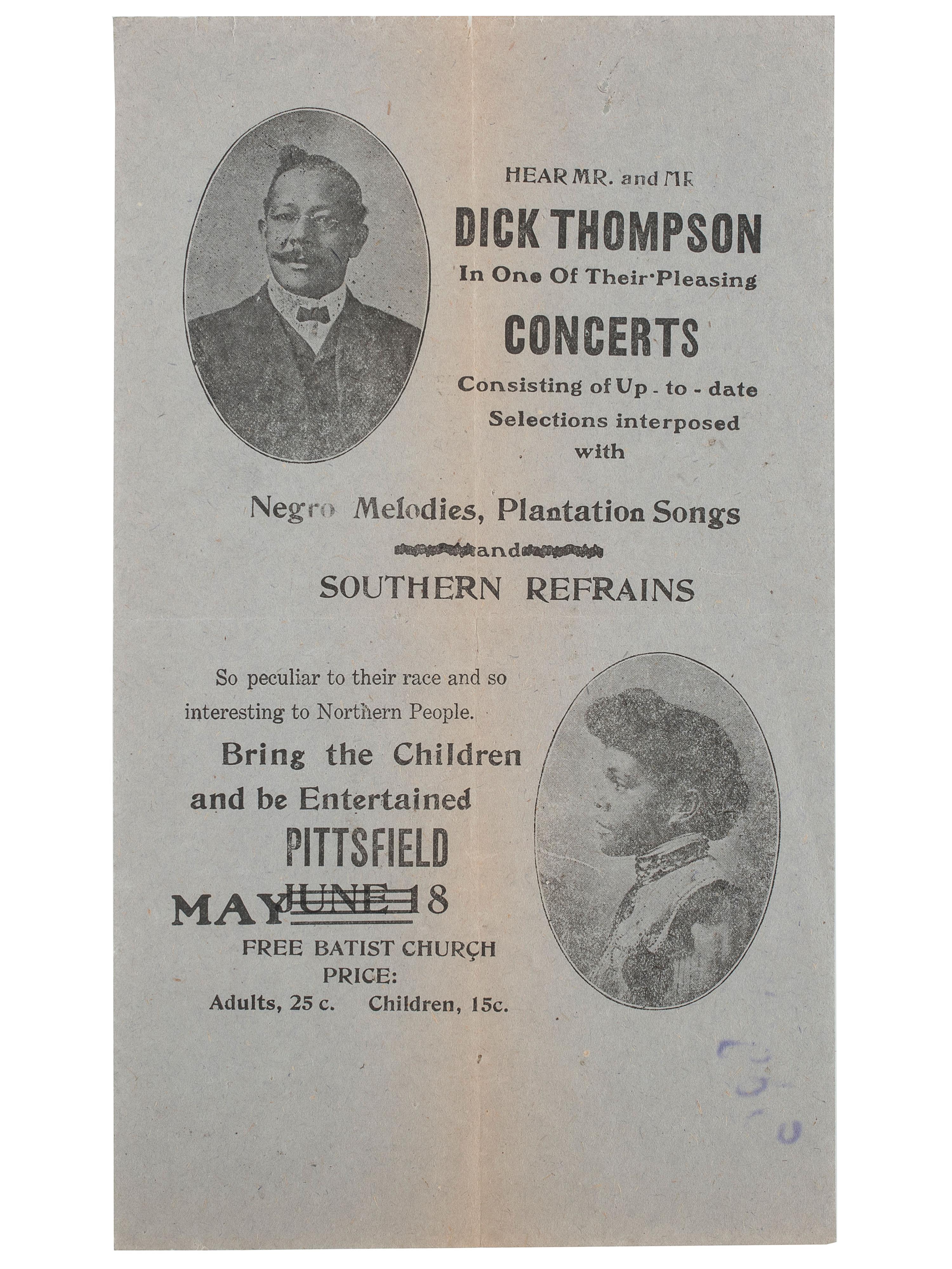 [MUSIC]. Broadsides and sheet music related to Jubilee Singers and African American music, comprising: