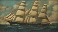 Antonio Jacobsen (Danish, 1850-1921), A Portrait of a Clipper Ship