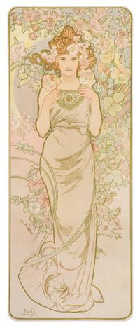 Alphonse Mucha, (Czech, 1860-1939), Rose, 1897