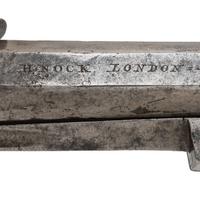 Flint Box Lock Twist Off Barrel Pistol with Snap Bayonet by Henry Nock