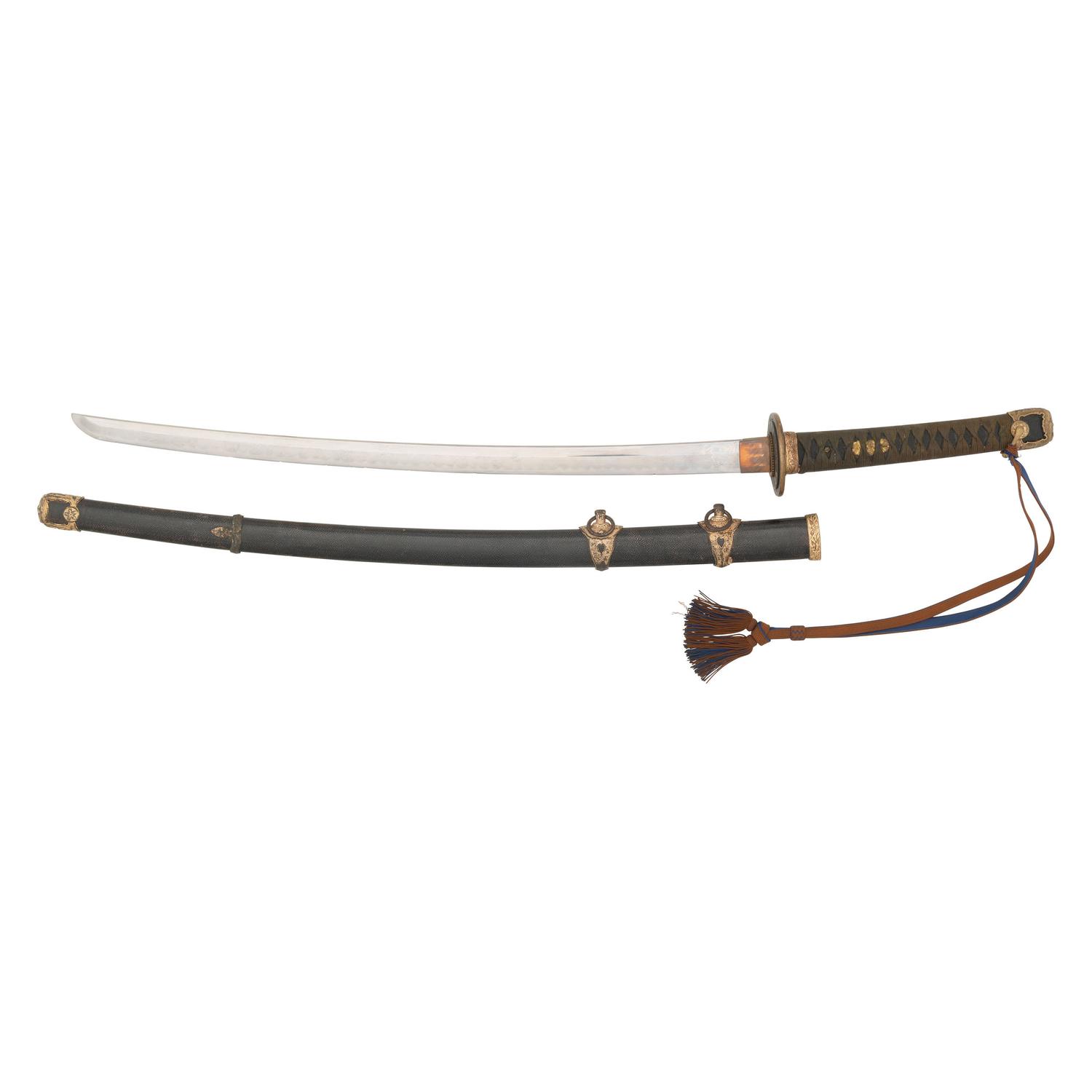 Signed WWII Japanese Kai Gunto