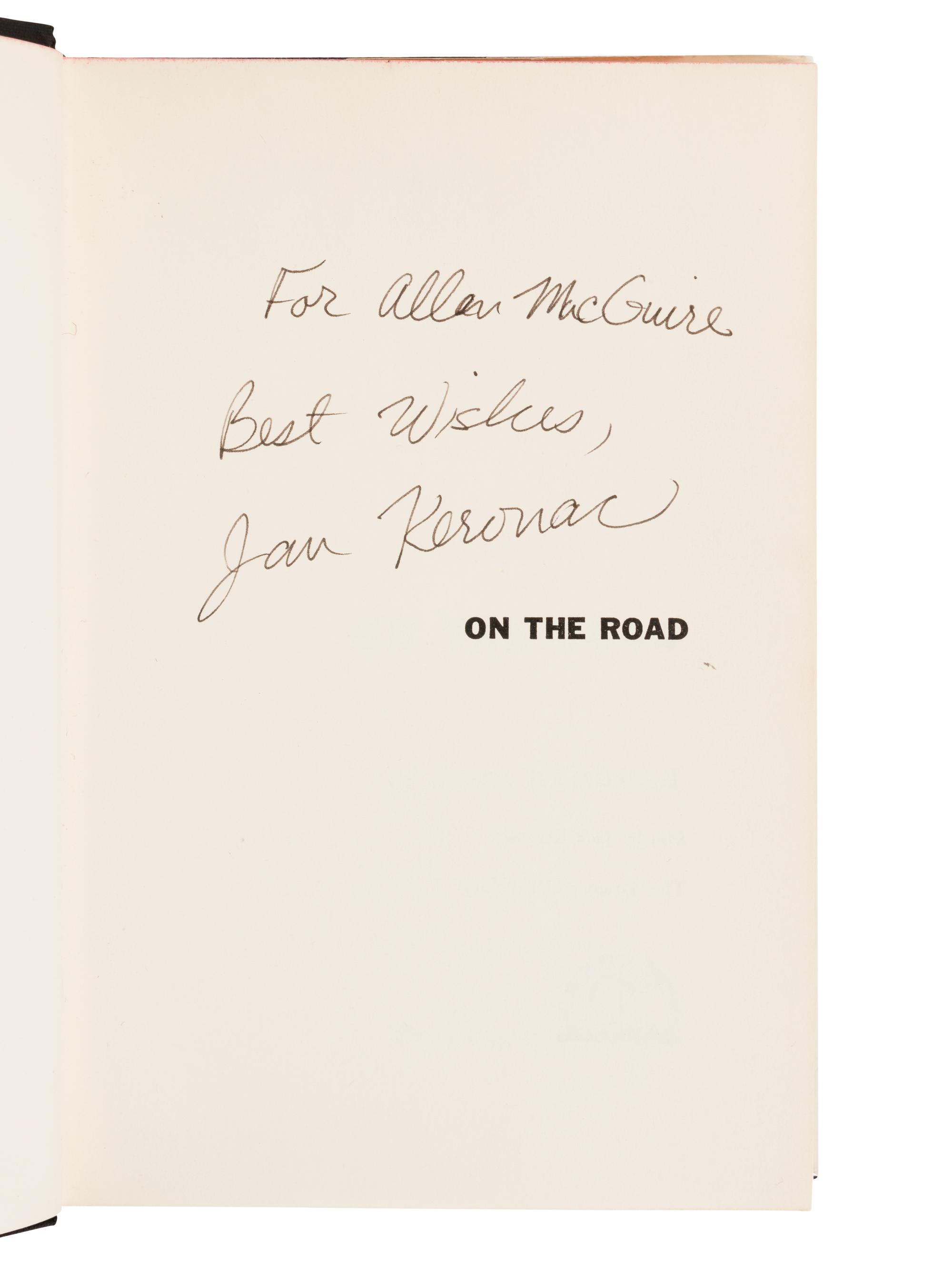 KEROUAC, Jack (1922-1969). On the Road . New York: Viking, 1957.