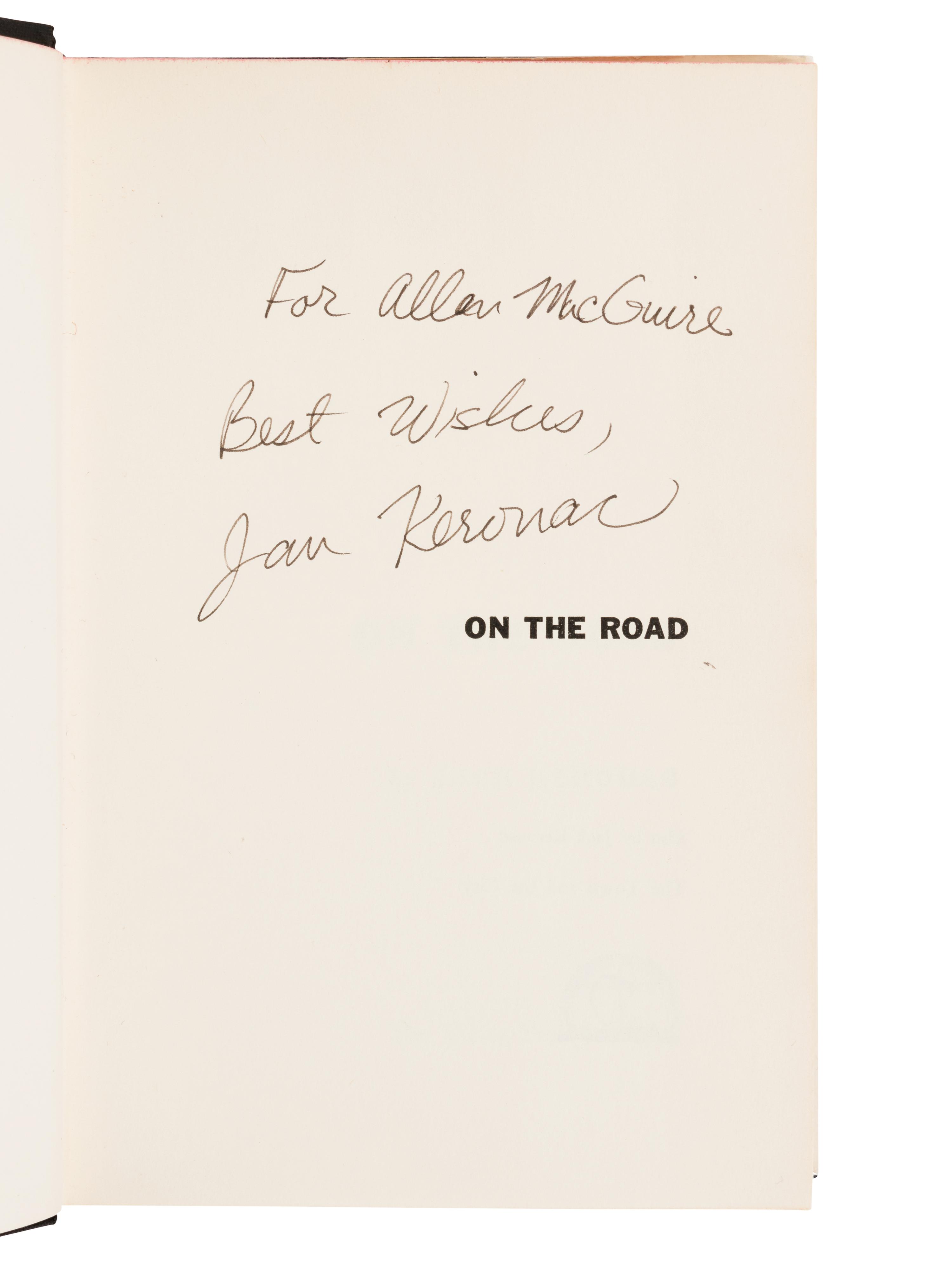 KEROUAC, Jack (1922-1969). On the Road . New York: Viking, 1957.