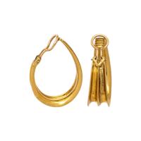 TIFFANY & CO., YELLOW GOLD HOOP EARRINGS