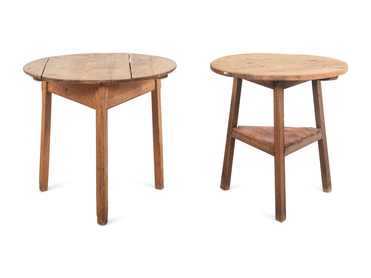 Two English Tavern Tables