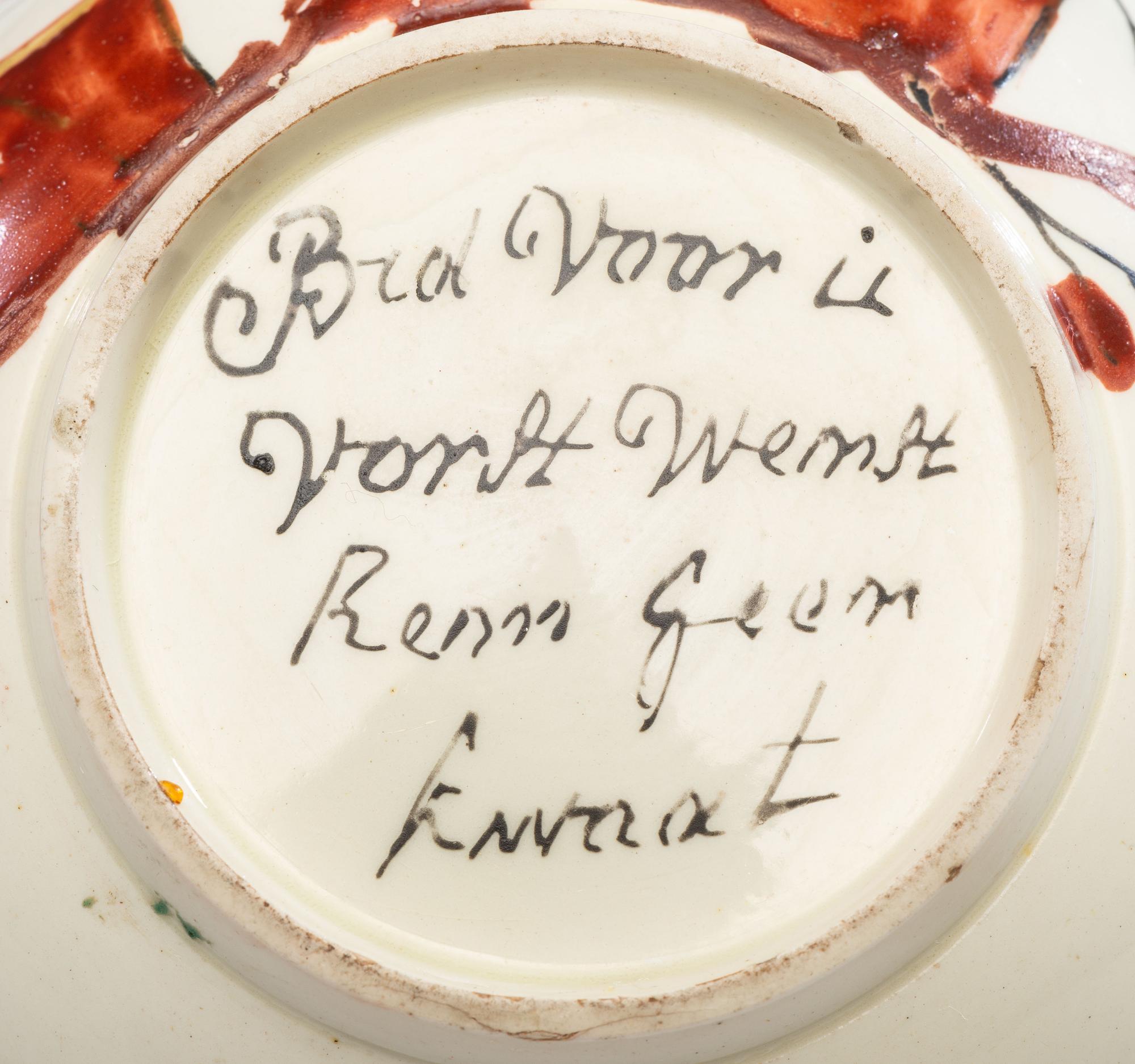 An Assembled Collection of English Creamware 'William of Orange' Table Articles