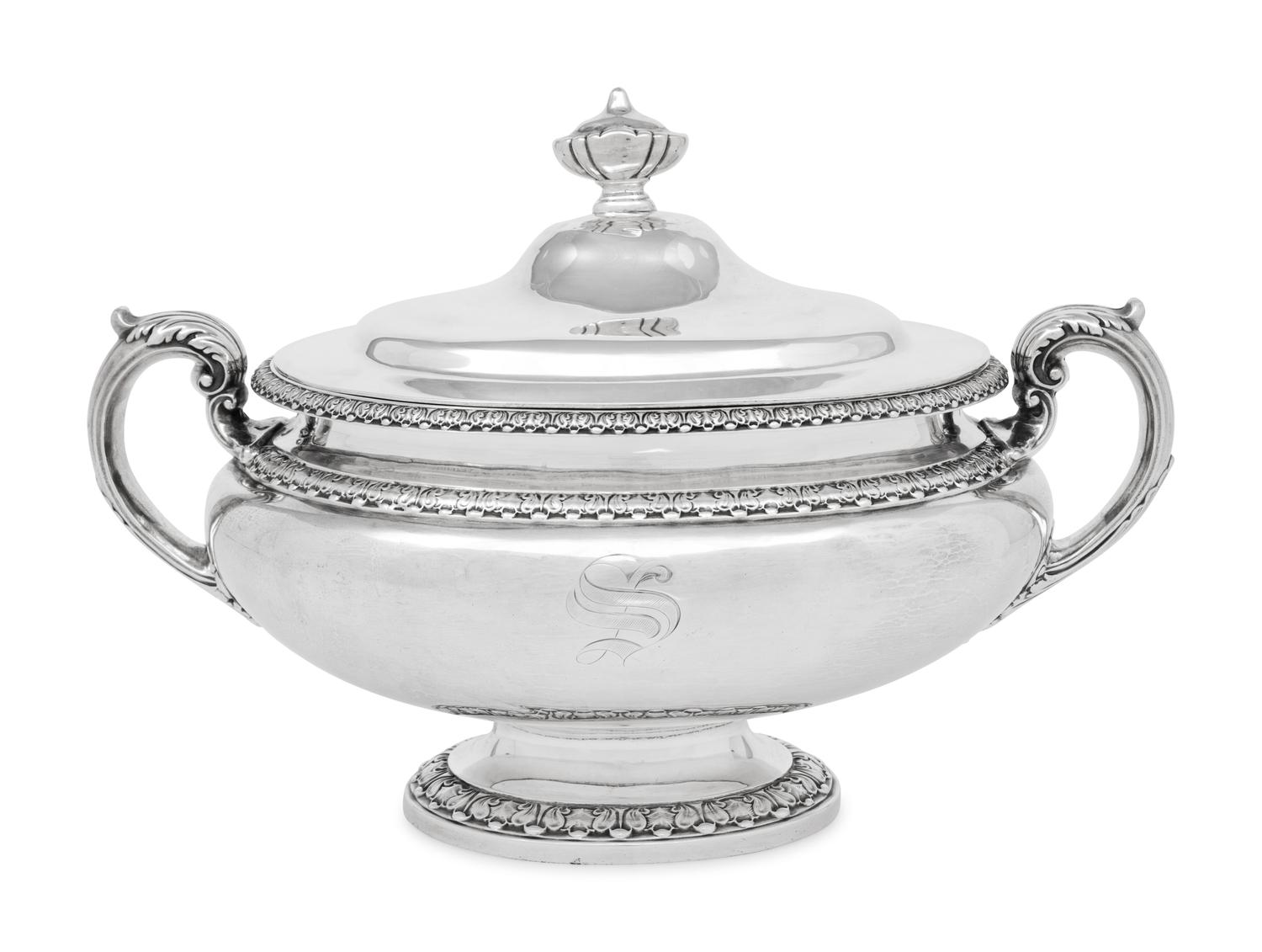 An American Silver Covered Tureen