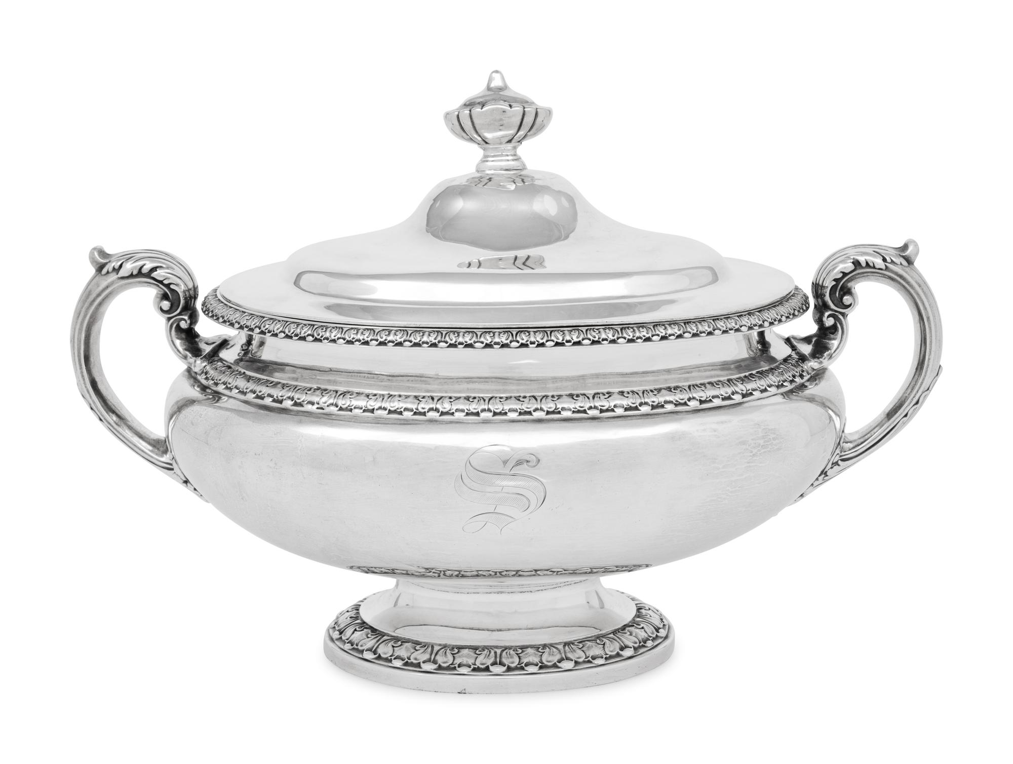 An American Silver Covered Tureen