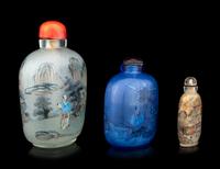 Three Chinese Inside Painted Glass Snuff Bottles
