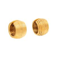 TIFFANY & CO., YELLOW GOLD FLUTED HOOP EARRINGS