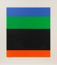 Blue Green over Black Red