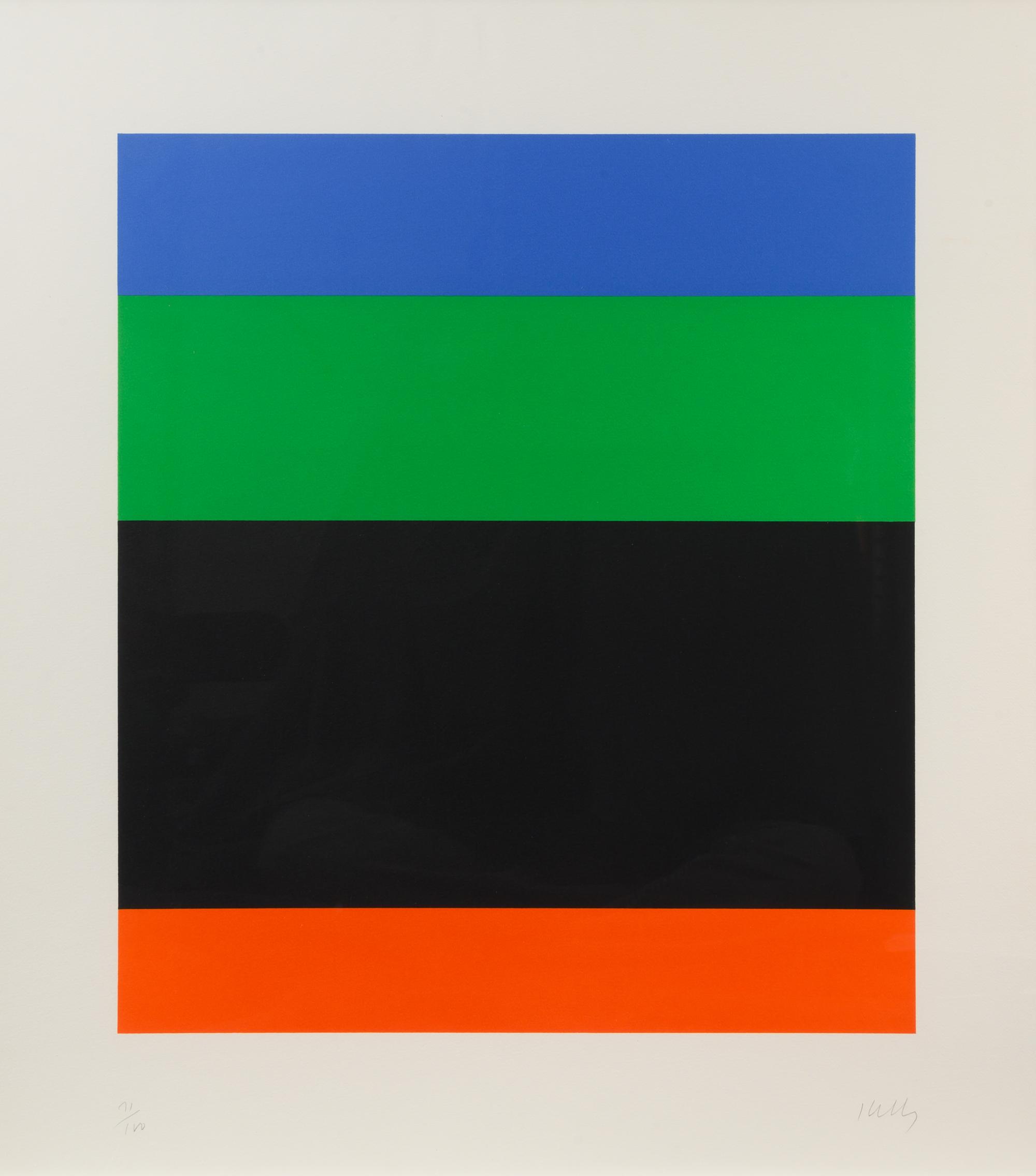Blue Green over Black Red