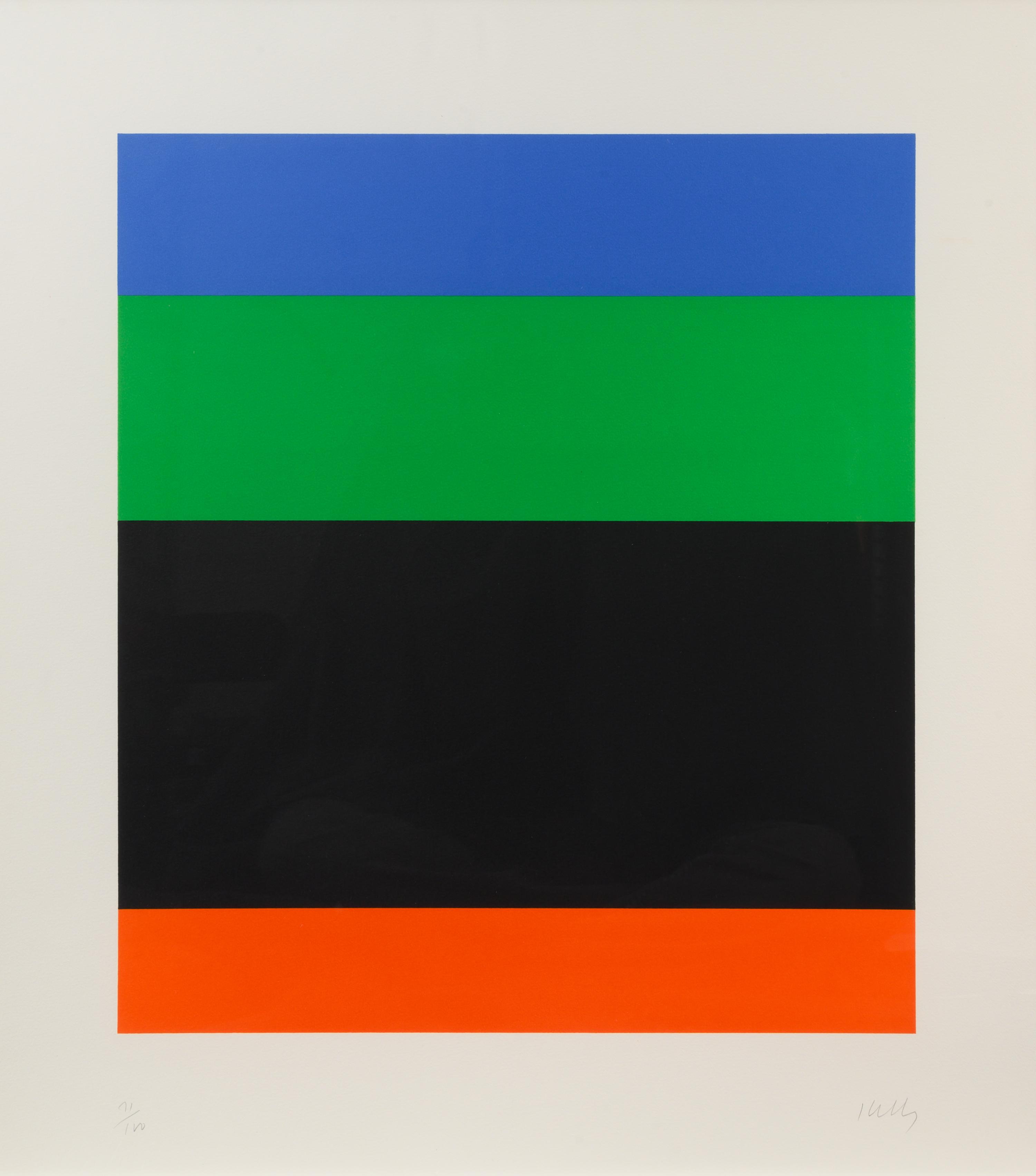 Blue Green over Black Red