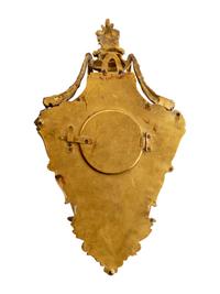 A Louis XVI Style Gilt Bronze Cartel Clock