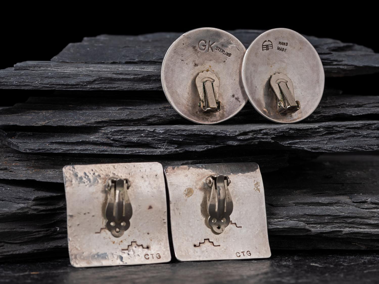 Sterling Silver Clip Earrings, PLUS