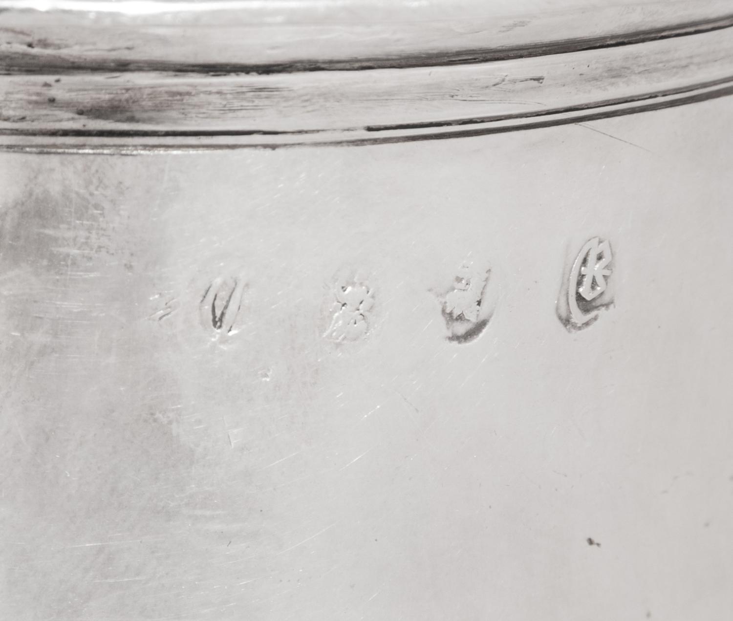 A Queen Anne Britannia Silver Covered Tankard