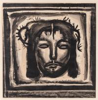 et Véronique au tendre lin, passe encore sur le chemin... ( and Veronica is still among us with her veil of compassion... ) (plate 33 from Miserere )