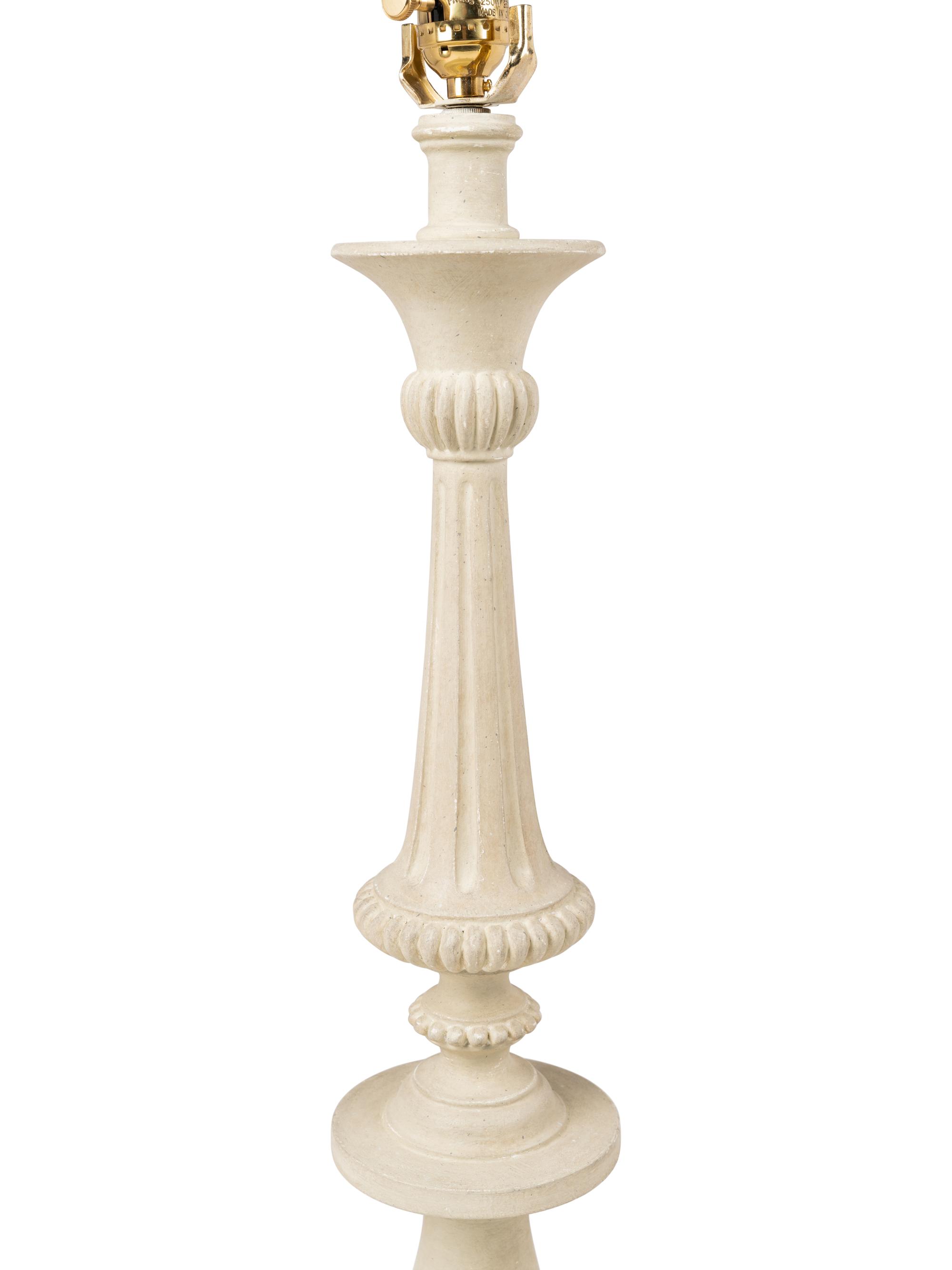 A Contemporary White Painted Table Lamp