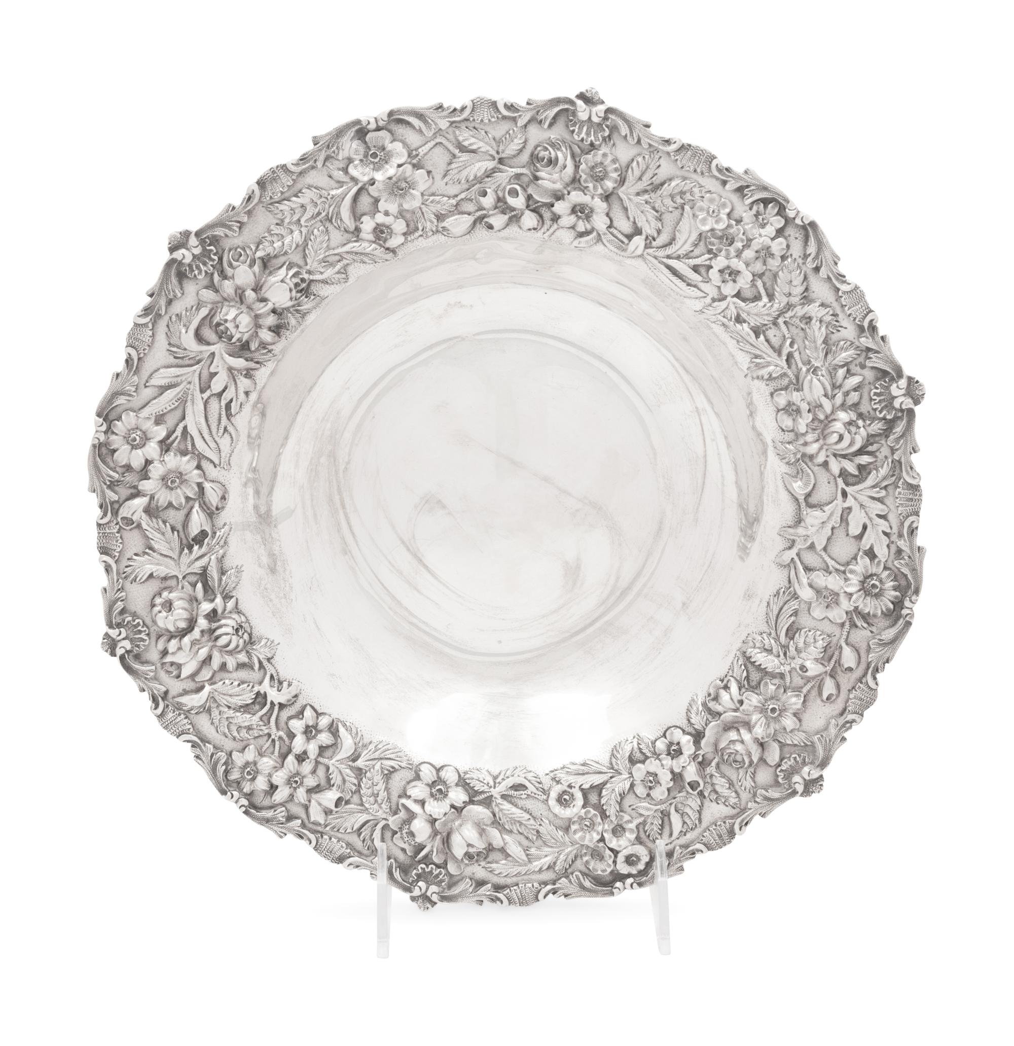 An American Silver Repoussé Bowl