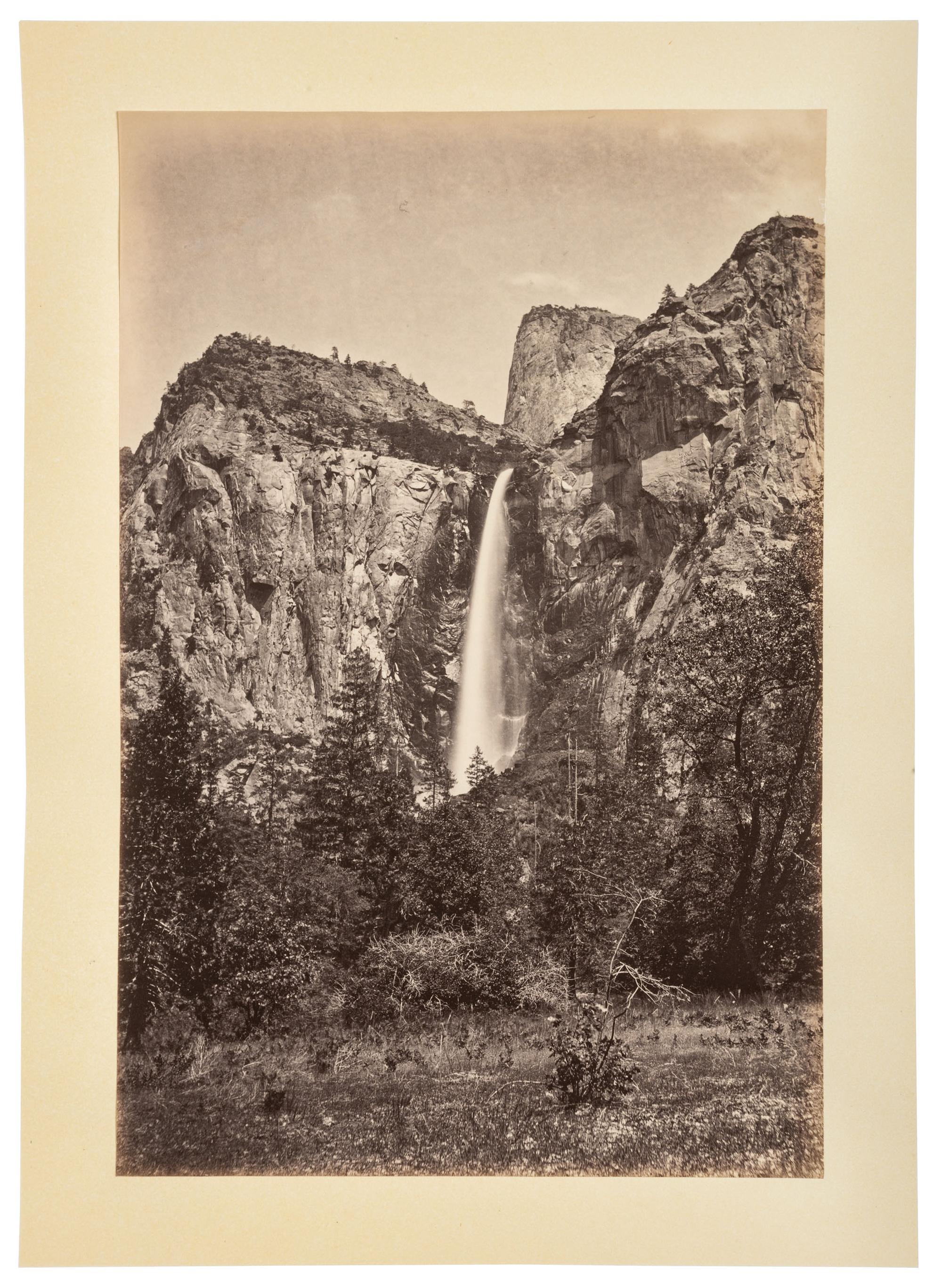 WATKINS, Carleton (1829-1916), photographer. Yo-semite Valley: Photographic Views of the Falls and Valley of Yo-semite in Mariposa County, California. San Francisco: N.p., 1863.