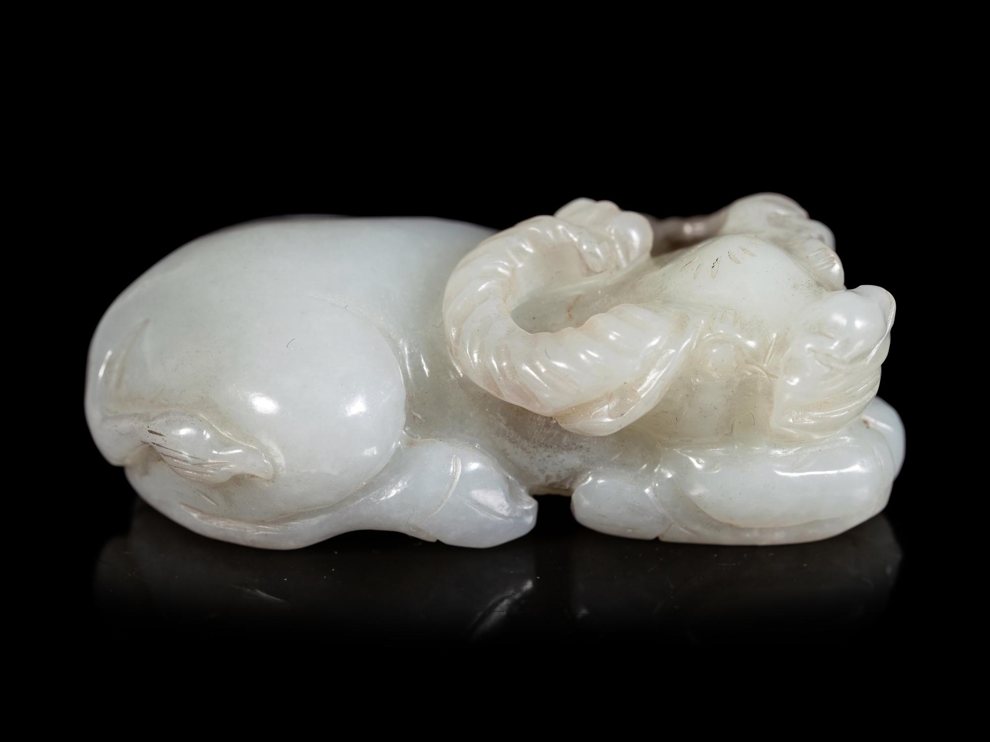 Five Chinese Jade Carvings of Animals