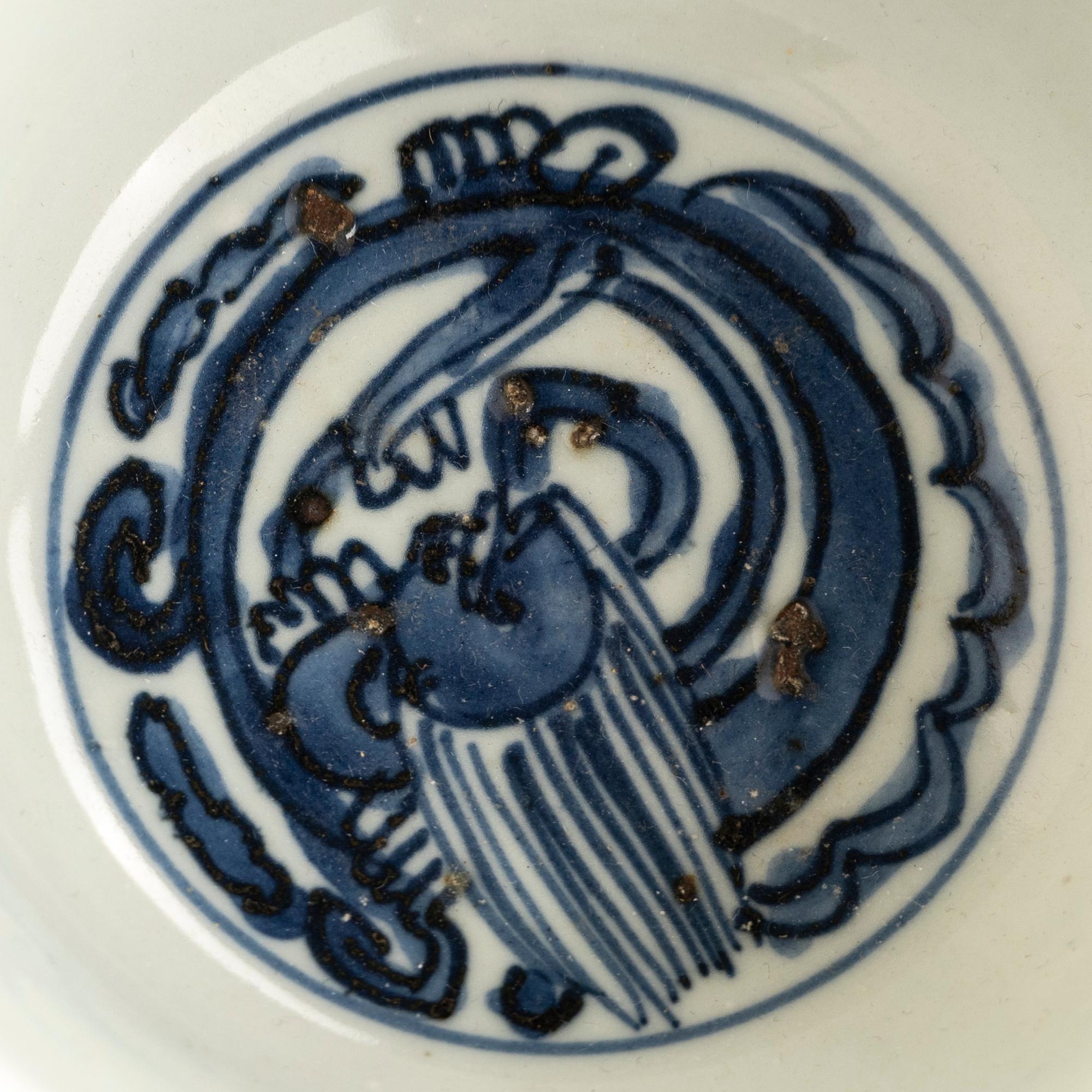 A Set of Three Chinese Blue and White Porcelain Bowls