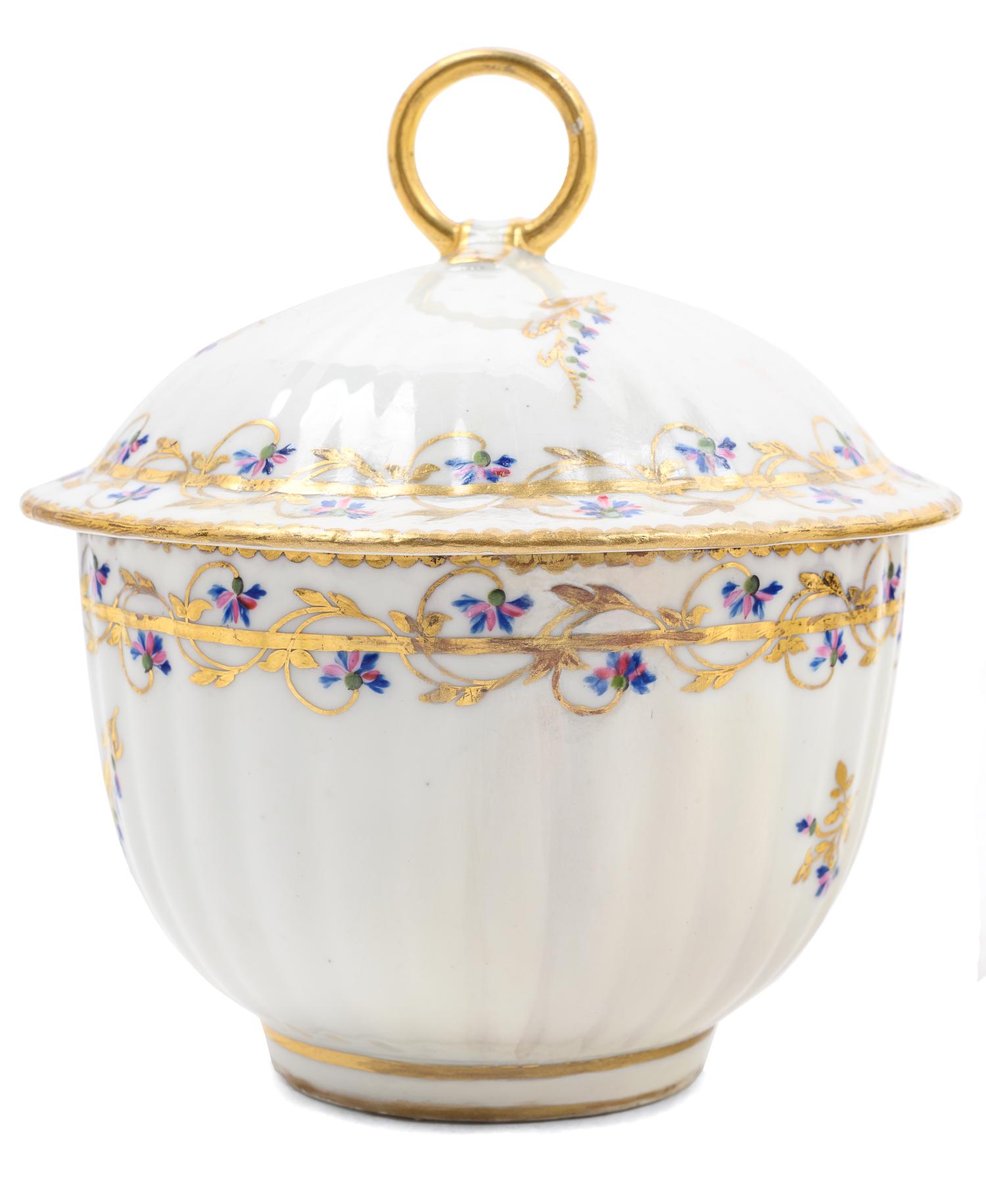 A Group of Derby Porcelain Tea Articles
