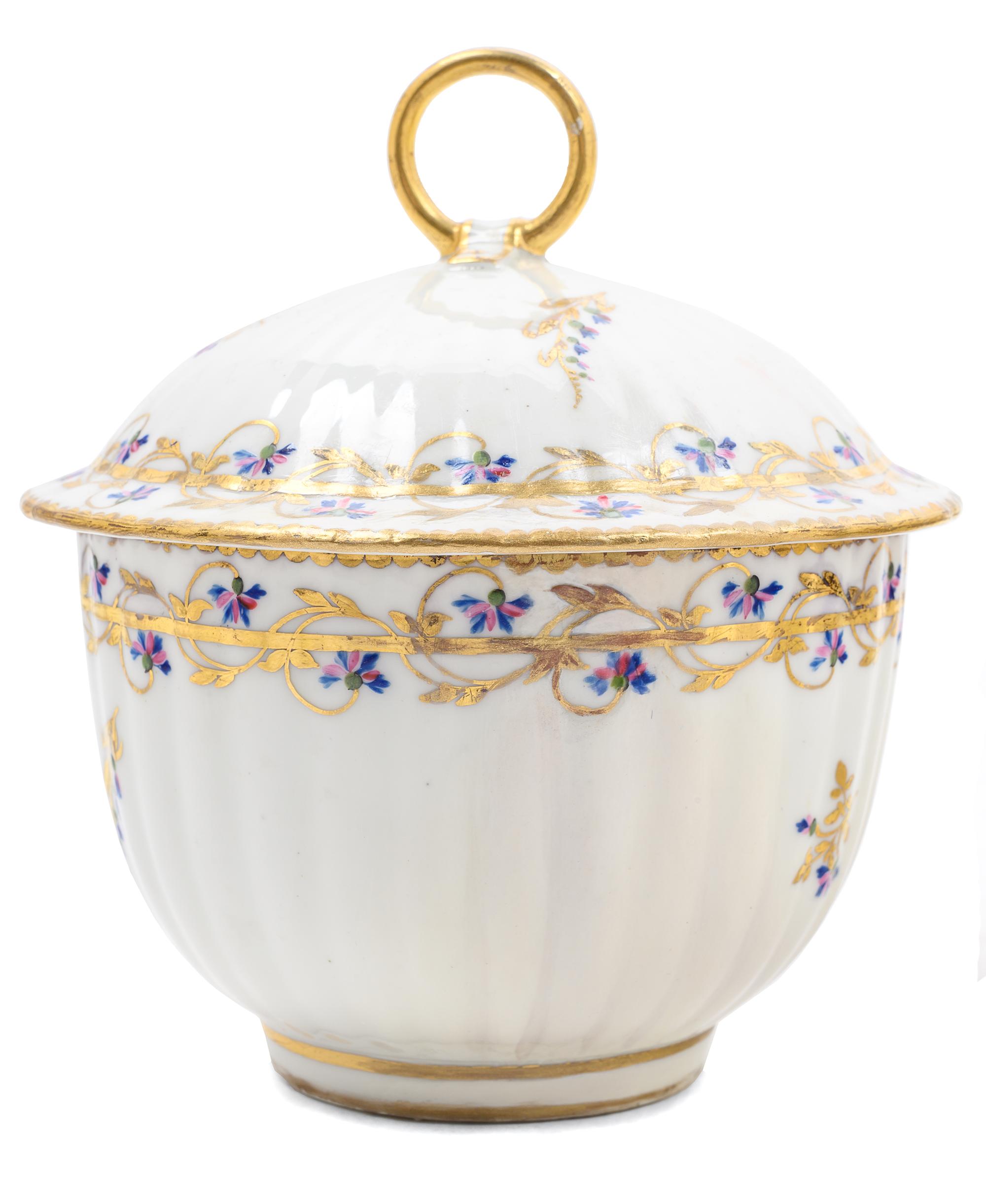 A Group of Derby Porcelain Tea Articles