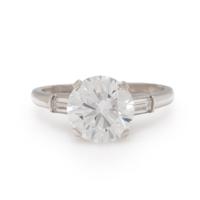 DIAMOND AND PLATINUM RING
